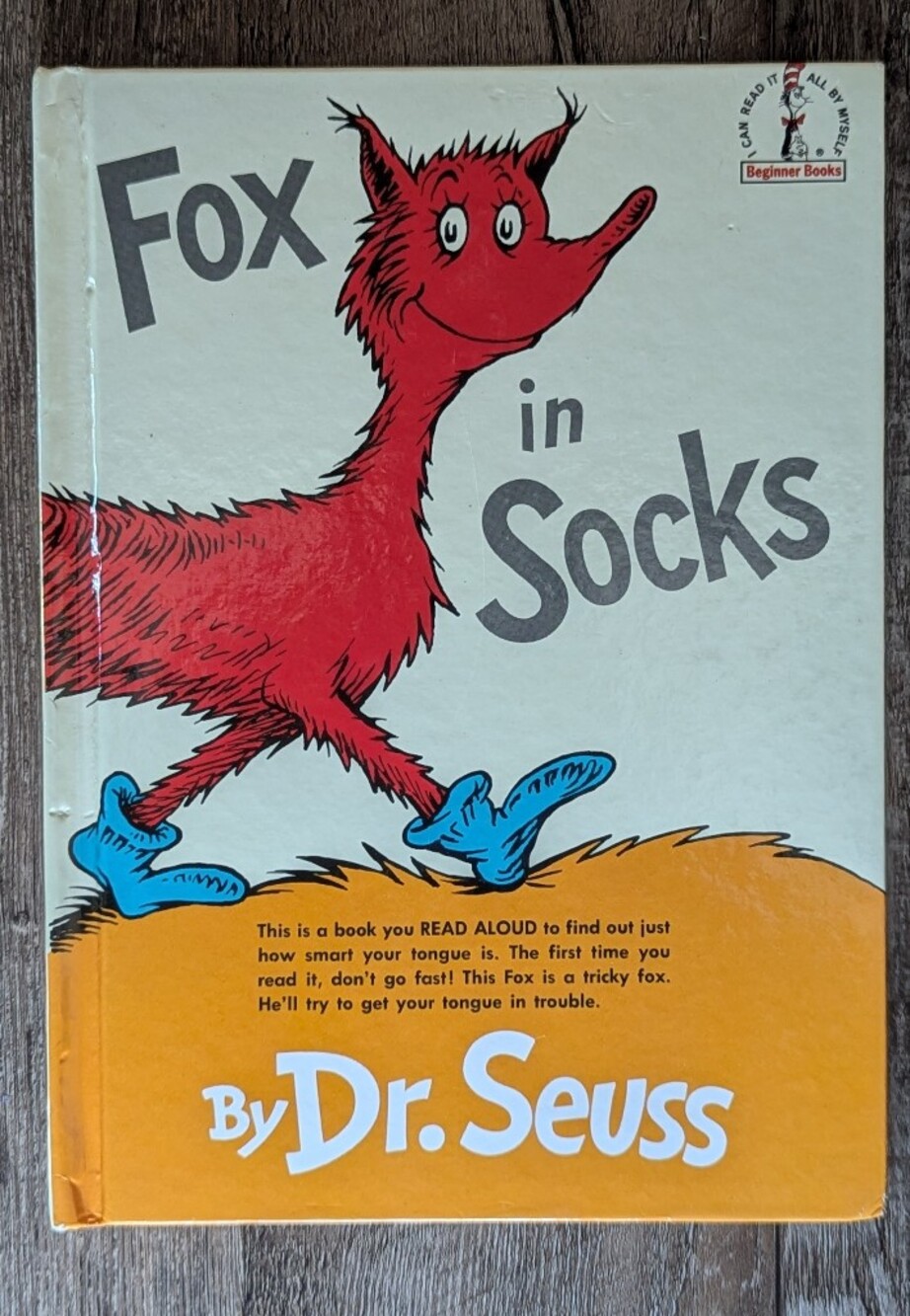 Fox in Socks by Dr. Seuss Hardcover Classic Tongue Twister Children's Book